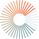 a colourful circle with a transparent center