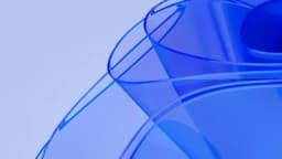 a close up of a blue object on a white background .