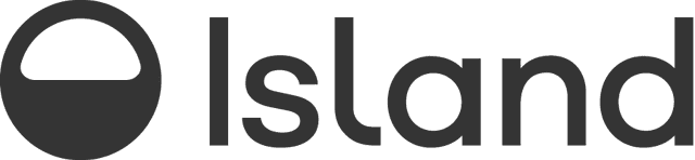 Island logo with a dark gray circular icon next to the word 'Island'.